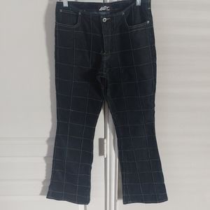 Y2K LAZER Jeans Vintage Women's Black Jeans Size 11.